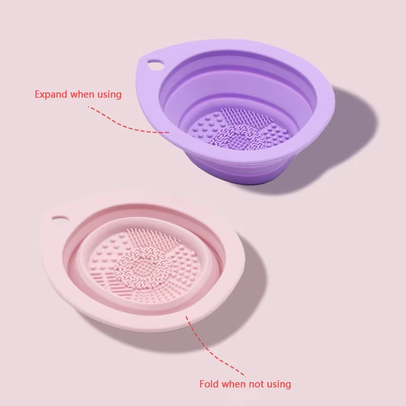 Nettoyeur de brosse de maquillage en Silicone
