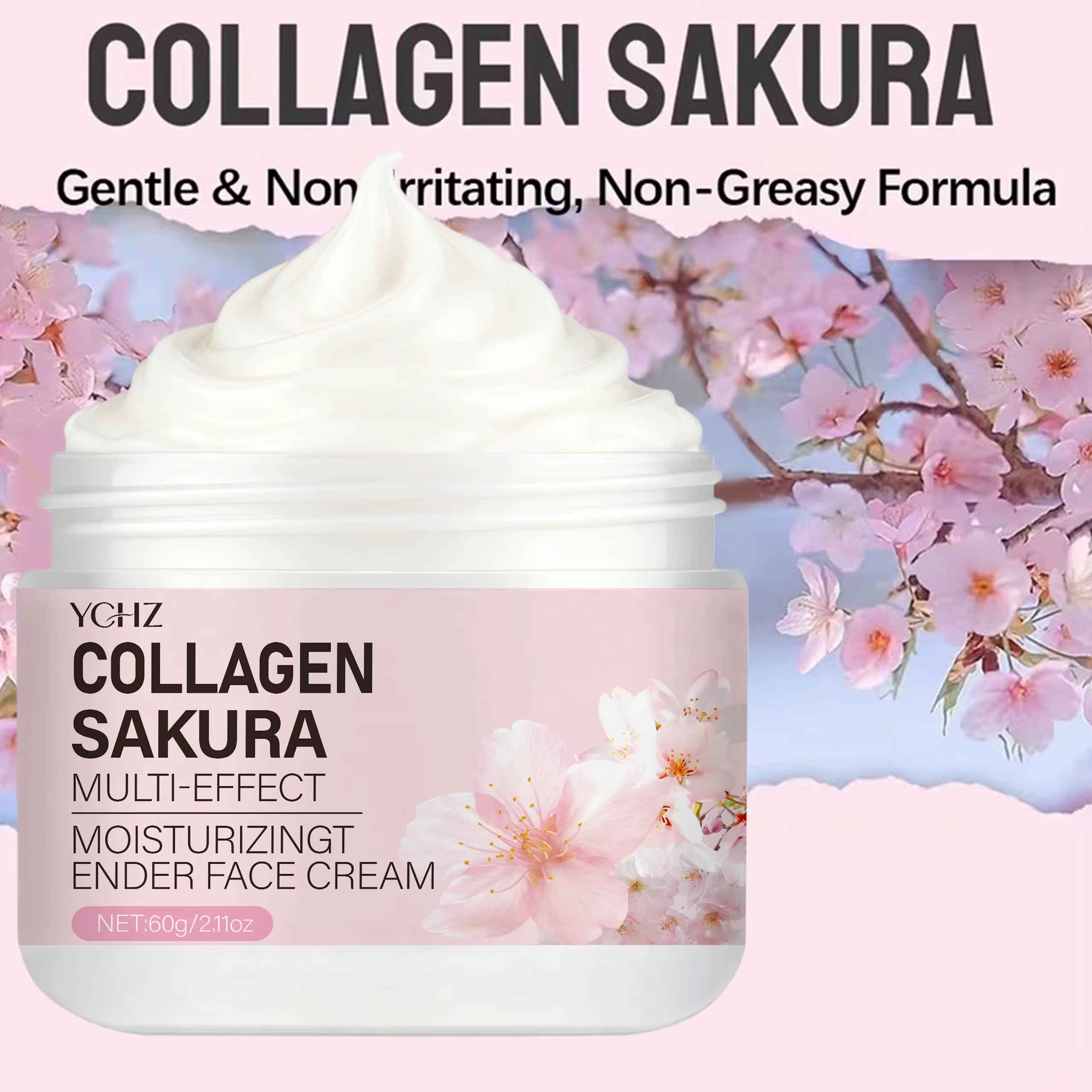 Crème Sakura : Hydratation intense pour peaux sèches