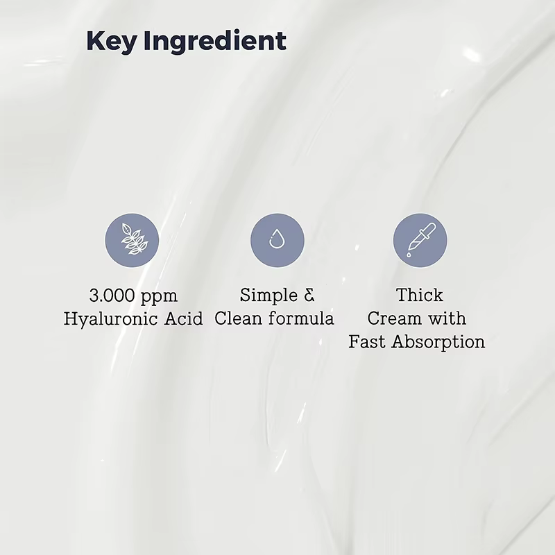 Crème visage à l'acide hyaluronique
