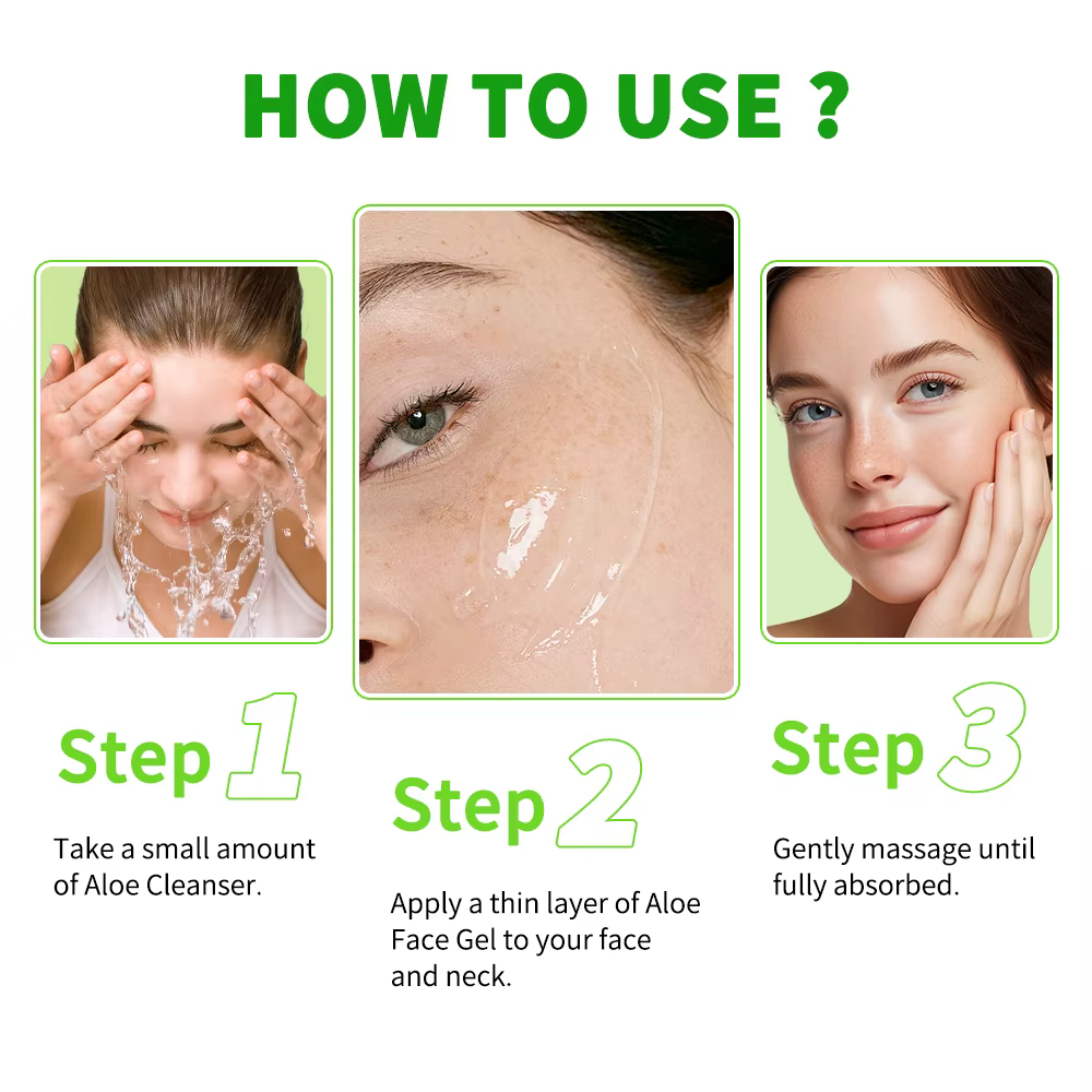 Gel d'aloe vera éclaircissant