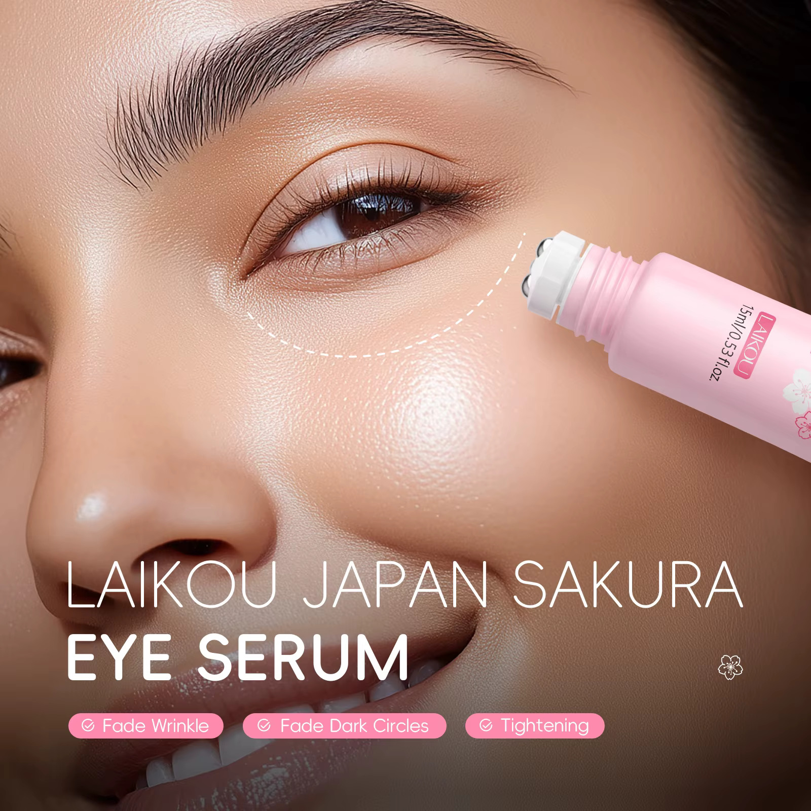 Sérum contour des yeux LAIKOU 15ml à l'acide hyaluronique