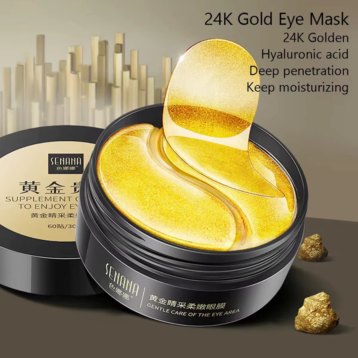 Masque pour les yeux réparateur à l'acide hyaluronique