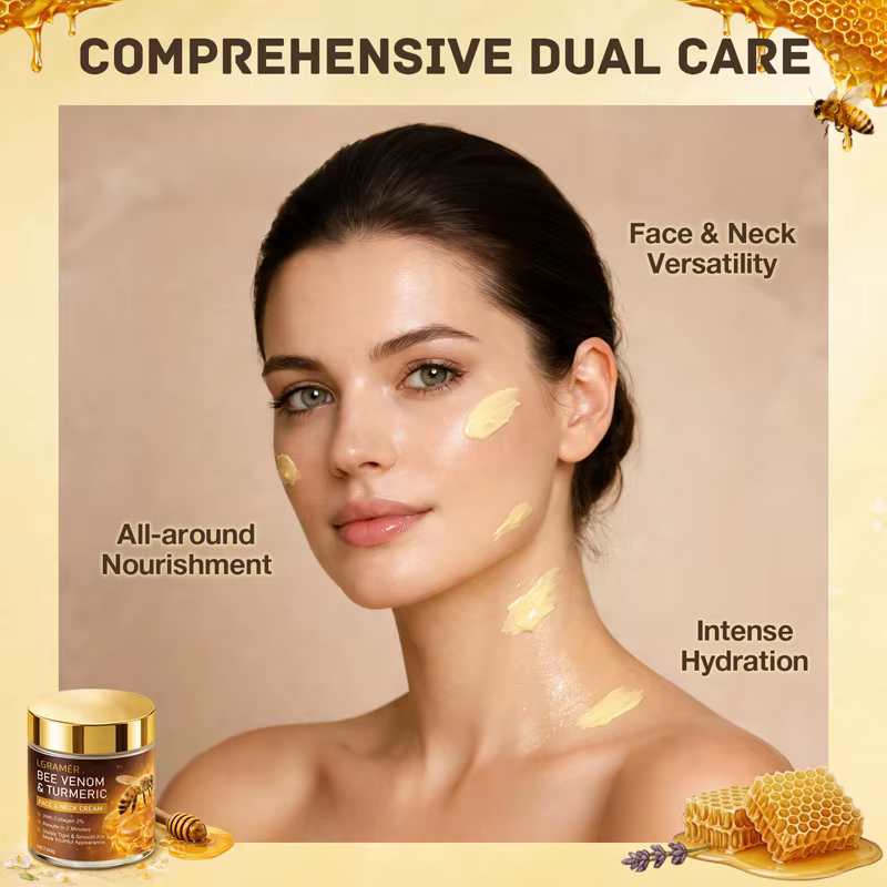 Crème liftante pour le visage et le cou au venin d'abeille