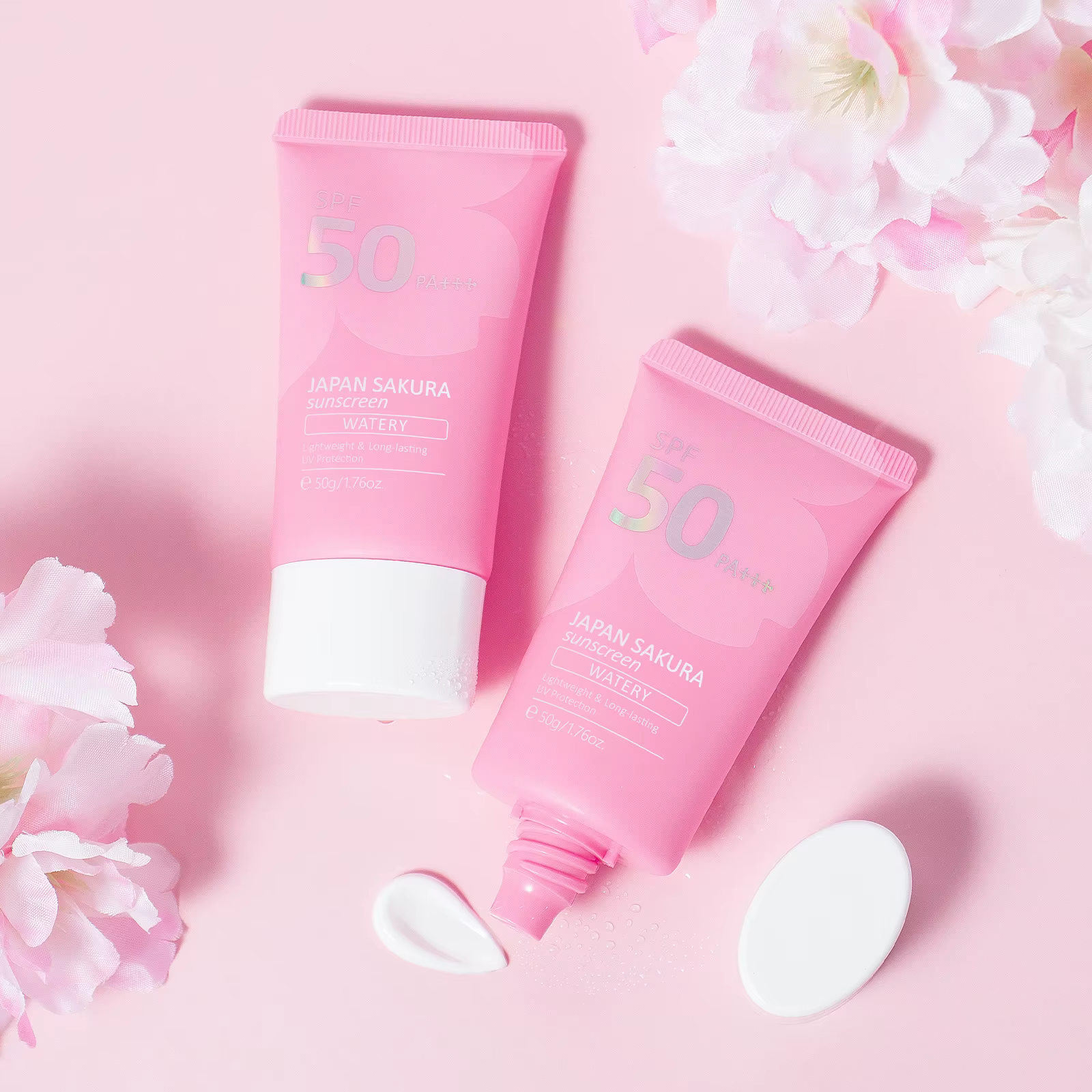 Crème solaire hydratante Laikou Sakura