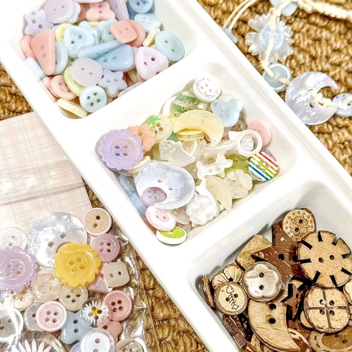 Boîte aveugle de Style crème, bouton mignon en résine faite à la main, accessoires pour vêtements, Scrapbooking, artisanat, décoration de bandeau, 15/30 pièces