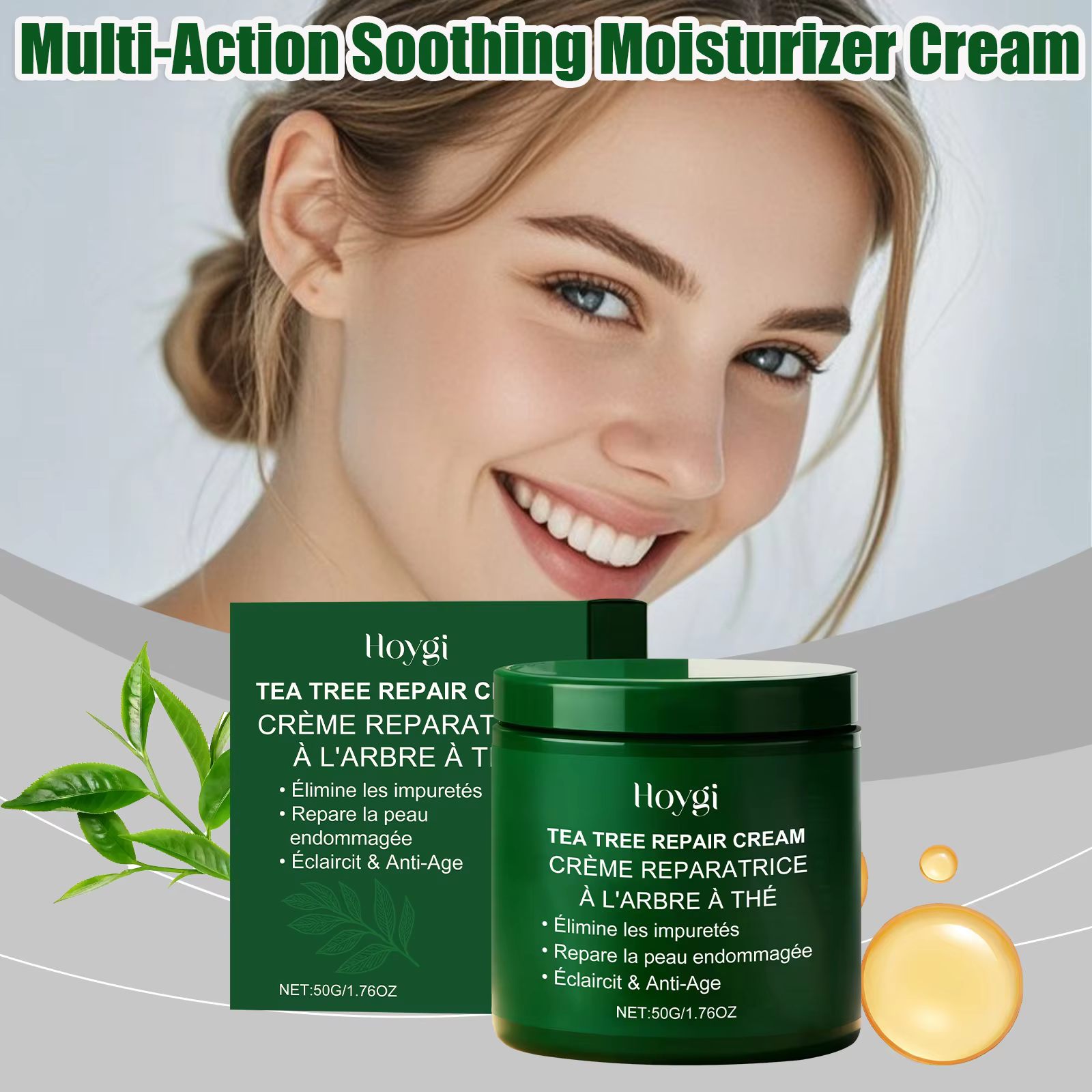 Crème réparatrice apaisante multi-action pour le visage