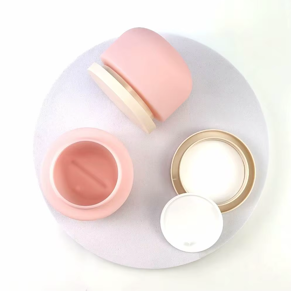 Pot de crème rose rechargeable de 250g