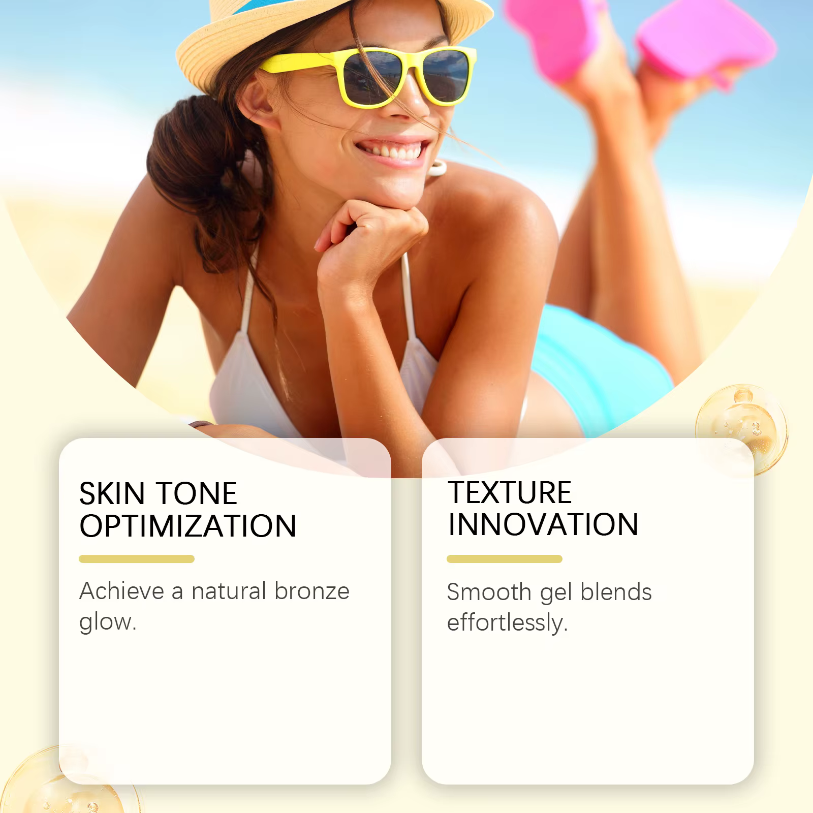 Gel Bronzant Carotte Effet Intense – Crème Corporelle Auto-Bronzante à Action Rapide Hydratante pour une Peau Naturellement Bronzée