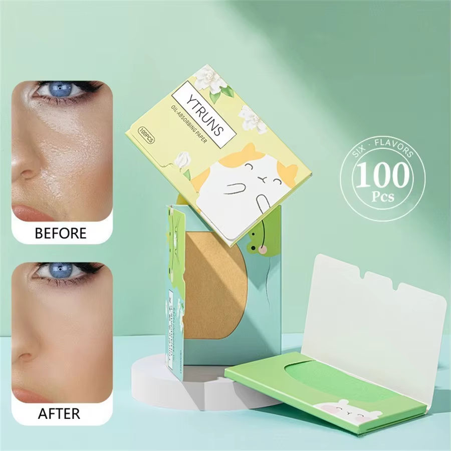 Papier absorbant d'huile parfumée pour hommes et femmes