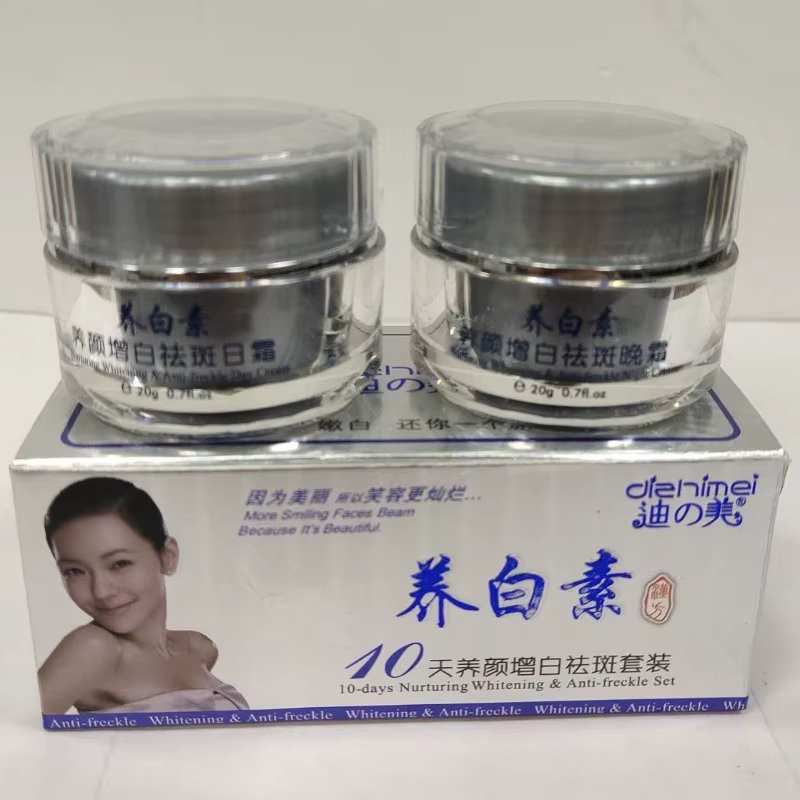 DIZHIMEI 10 jours nourrissant blanchissant Anti-taches de rousseur jour et nuit crème ensemble visage hydratant soins de la peau
