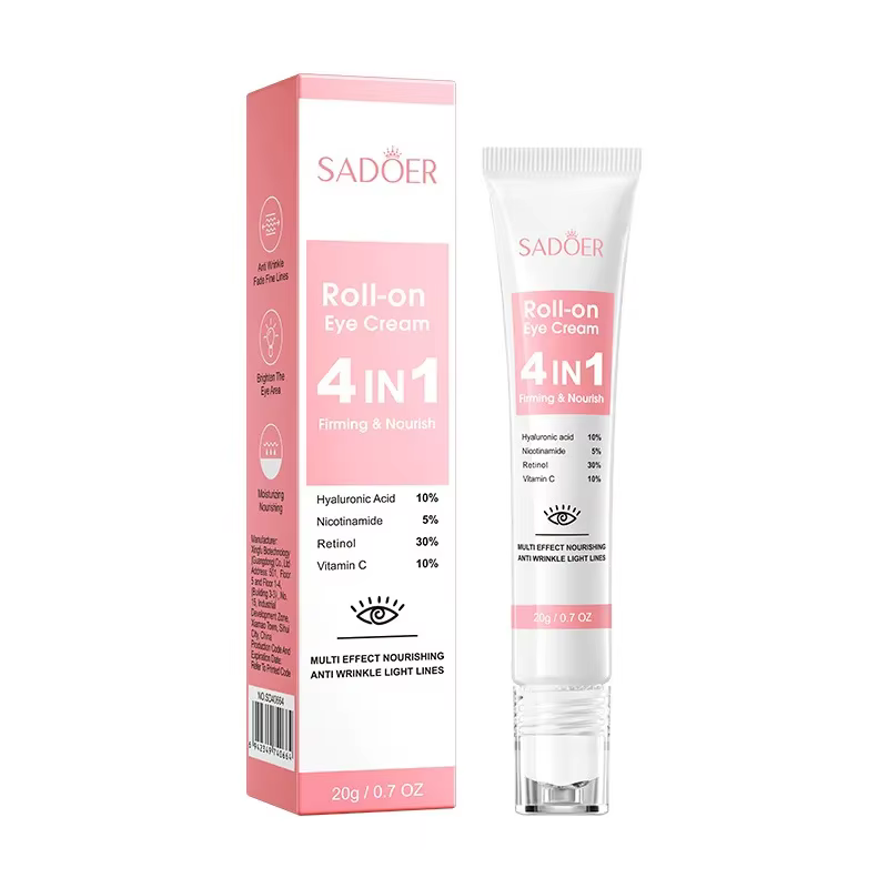 SADOER 4in1 crème hydratante à rouler pour les yeux Anti cernes sacs