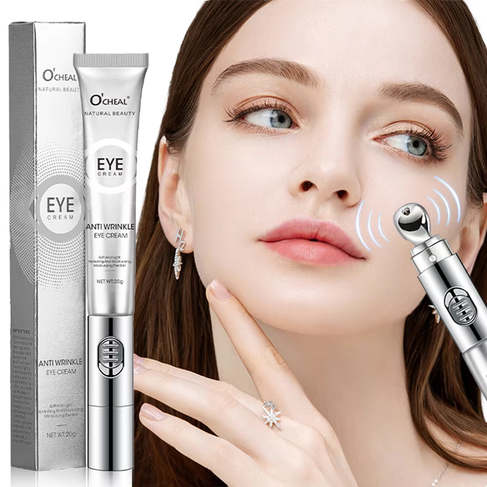 OCHEAL crème de Massage électrique pour les yeux acide hyaluronique raffermissant estompe les ridules Gel de soin