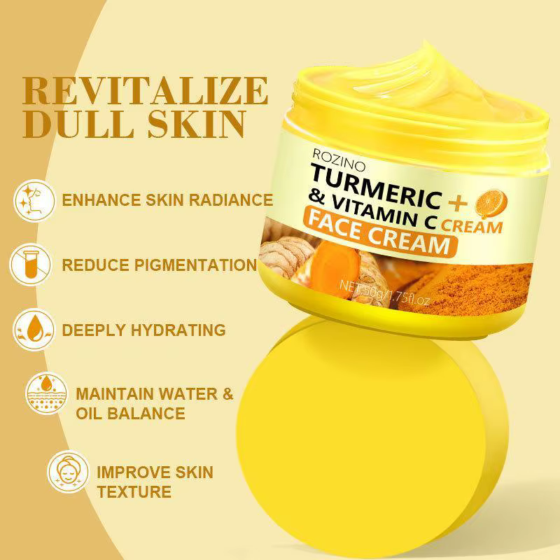 Savon au citron au curcuma/coussin nettoyant/crème pour le visage/sérum série curcuma produit de soin éclaircit le teint pour tous les types de peau nourrir