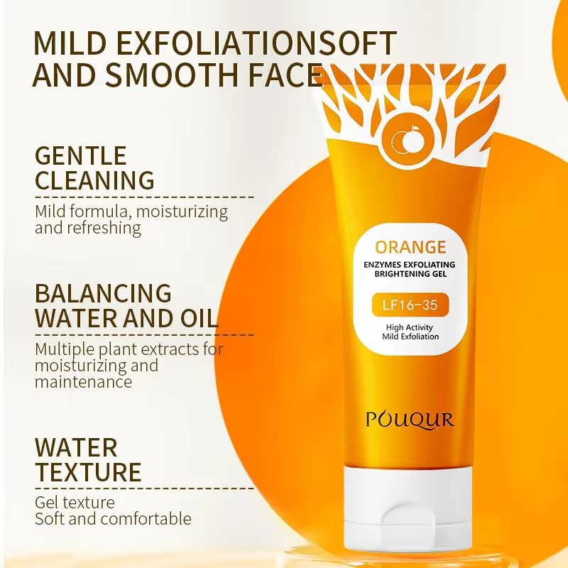Gel exfoliant pour le visage Orange