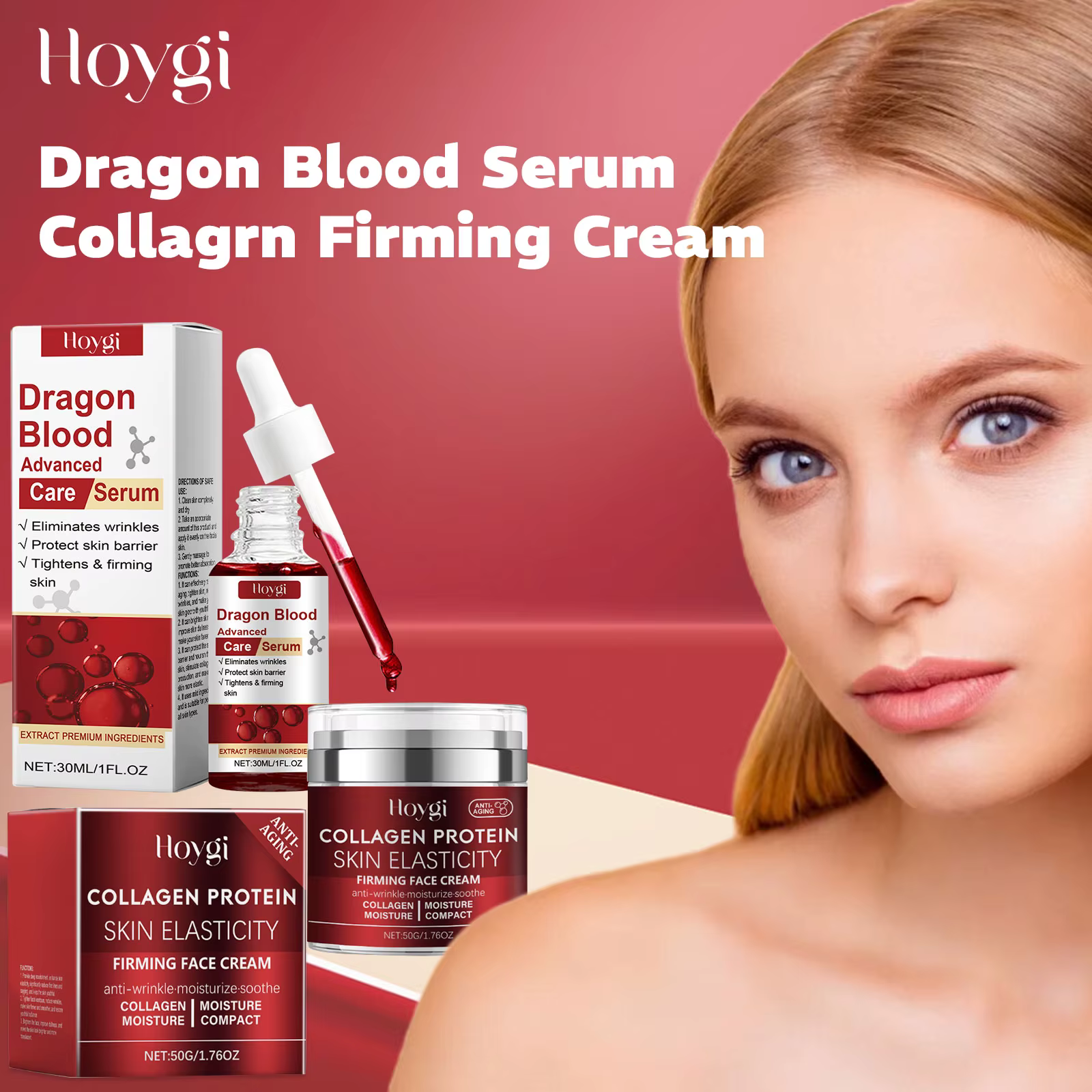Sérum de sang de Dragon réparateur barrière cutanée lissant rajeunissement Essence de Nicotinamide crème raffermissante pour le visage soulager la sécheresse soins de la peau