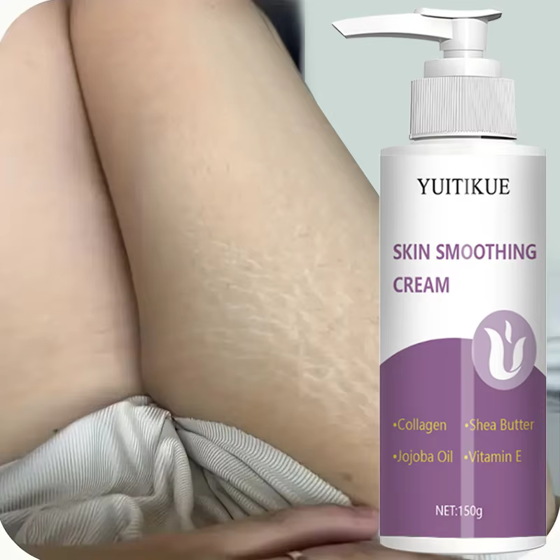 Crème lissante pour la peau au collagène et au beurre de karité 150g - Formule à absorption rapide non grasse pour une