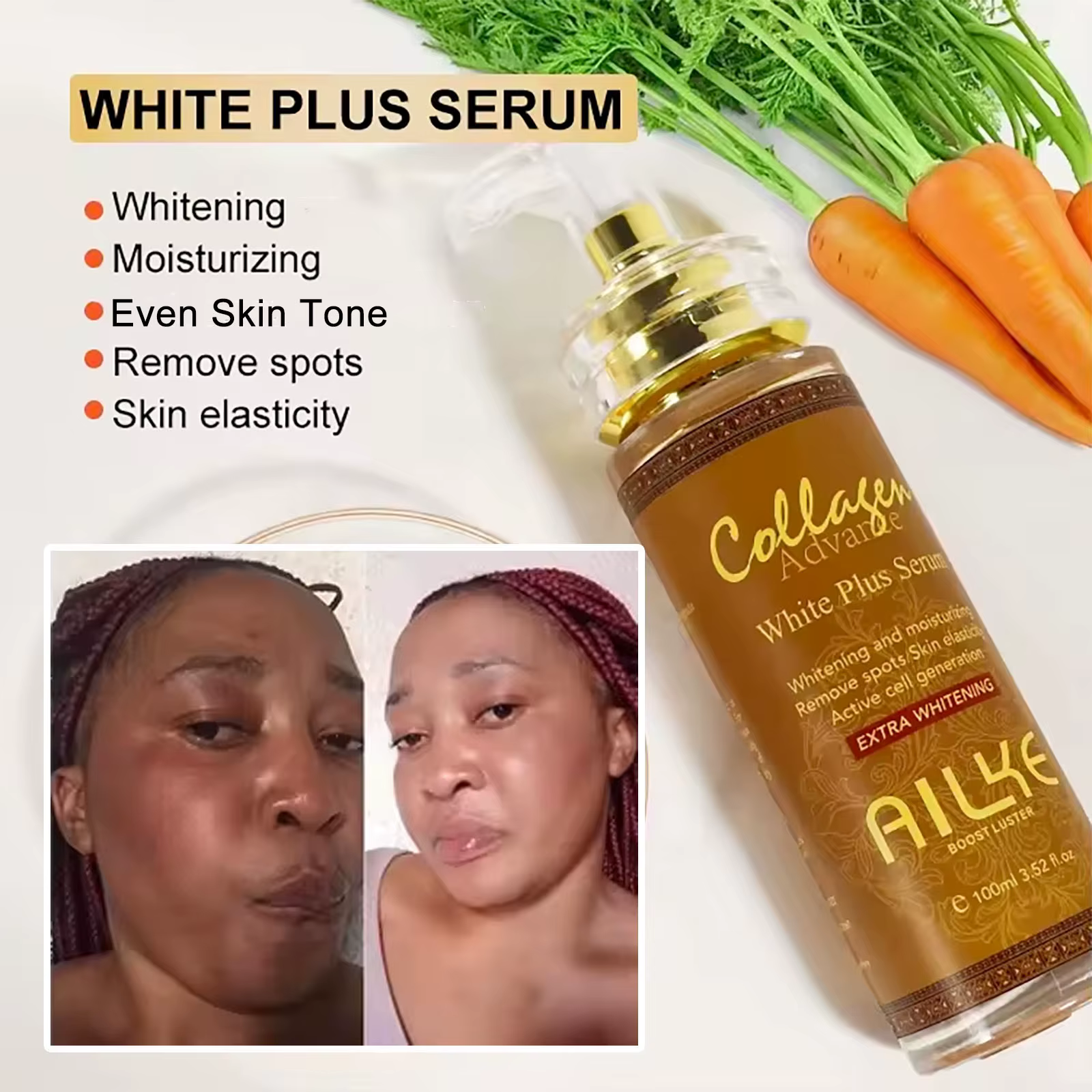 AILKE Sérum visage blanchissant la peau