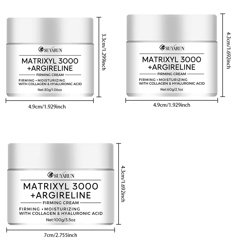 SUYARUN Matrixyl 3000+ Crème raffermissante Argireline Previene la rugosité