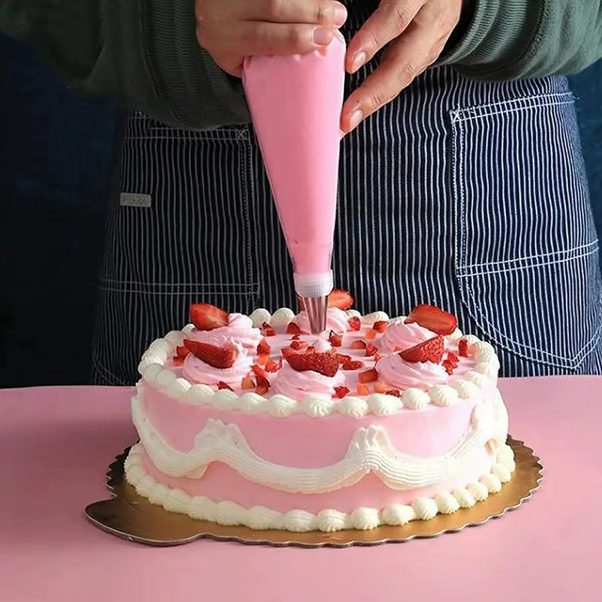 Sacs à pâtisserie jetables épais, 100 pièces, bricolage, décoration de crème de gâteau, sac à passepoil, sac de glaçage, fournitures de cuisson, manches à pâtisserie
