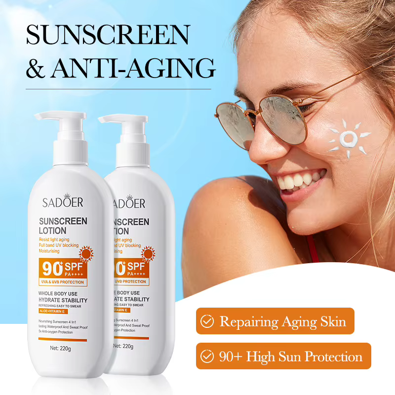 Lotion solaire pour le corps et le visage