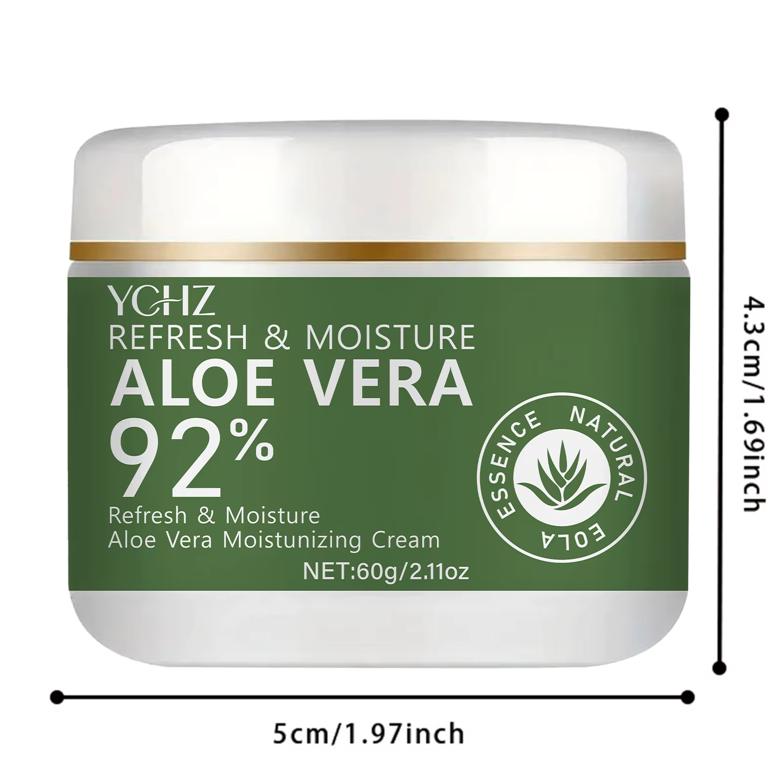 Crème à l'aloe vera à 98%