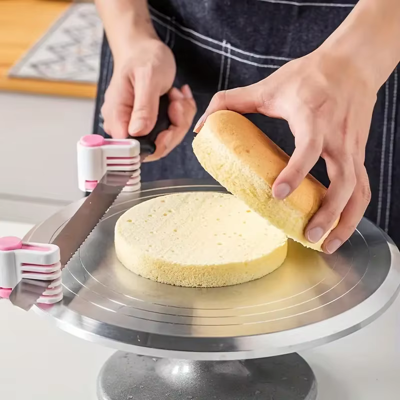 Trancheuse et coupe-couche professionnelle, niveleur de gâteau créatif réglable à 5 couches, outils de cuisson de bricolage, trancheuse de pain fendu pour pain grillé