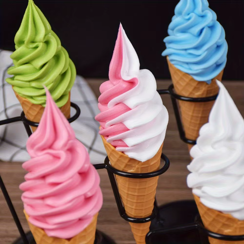 Modèle alimentaire de Dessert de crème glacée de Simulation réaliste de 8.7 pouces pour l'ornements de cuisine affichage de fenêtre et photographie thé au lait