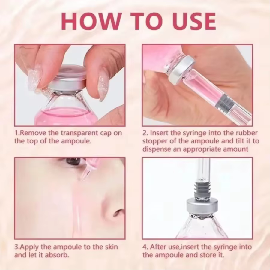 Lyp61 Dernière Ampoule Sérum Collagène Hydratant Anti-Âge Essence Réduit les Rides et Ridules Raffermit Éclaircit la