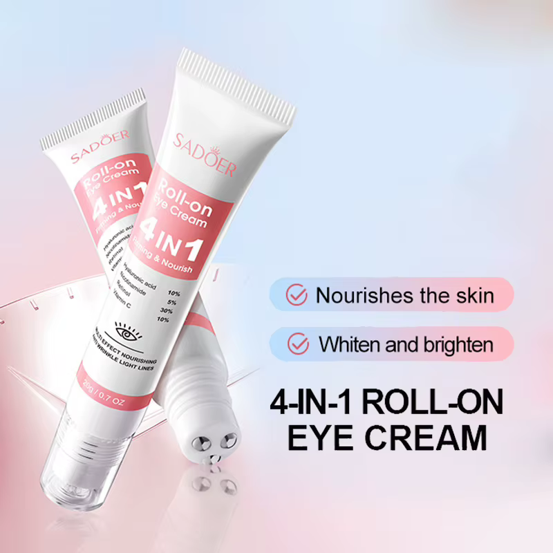 SADOER 4in1 crème hydratante à rouler pour les yeux Anti cernes sacs