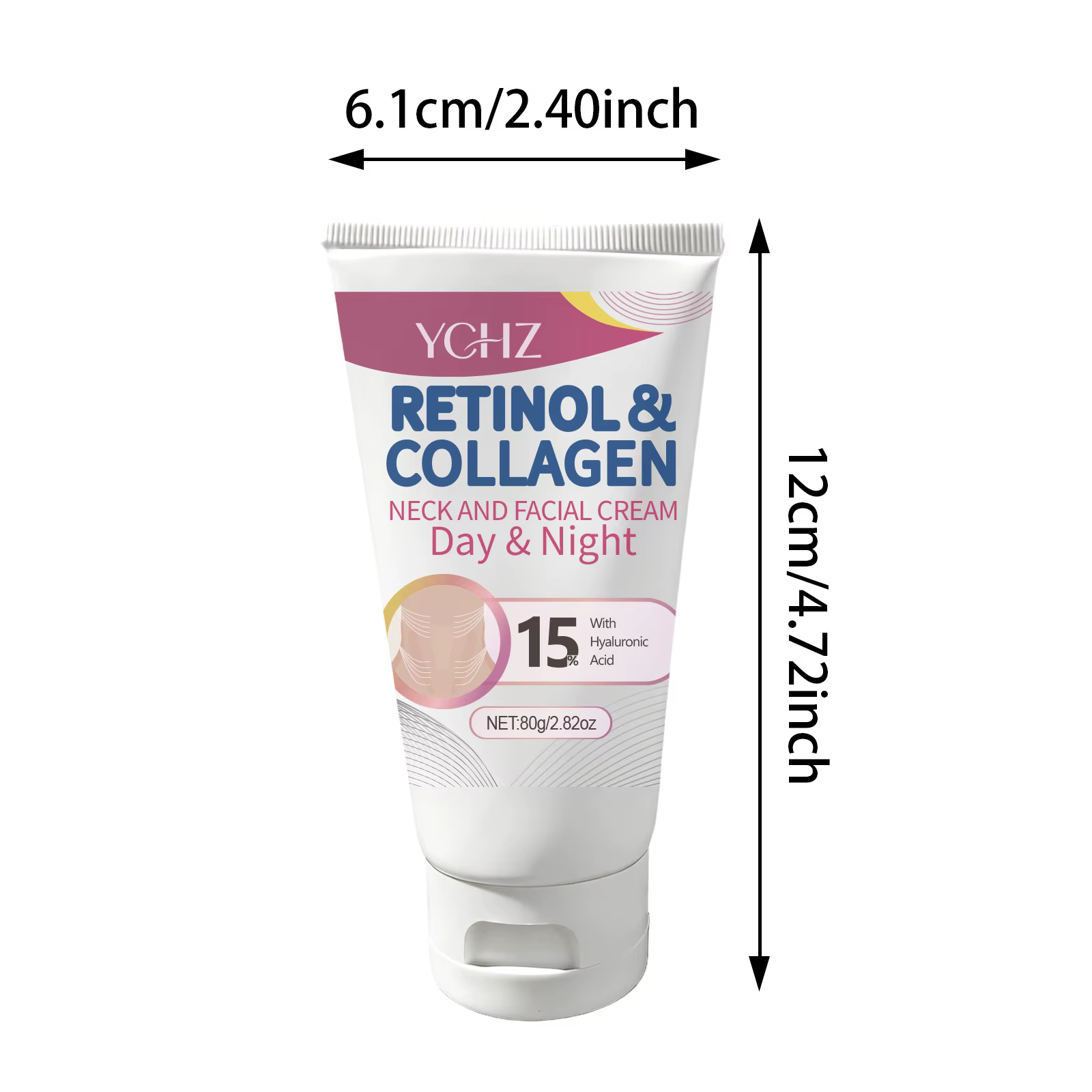 Crème raffermissante pour le cou au rétinol et au collagène - Hydratant facial au complexe
