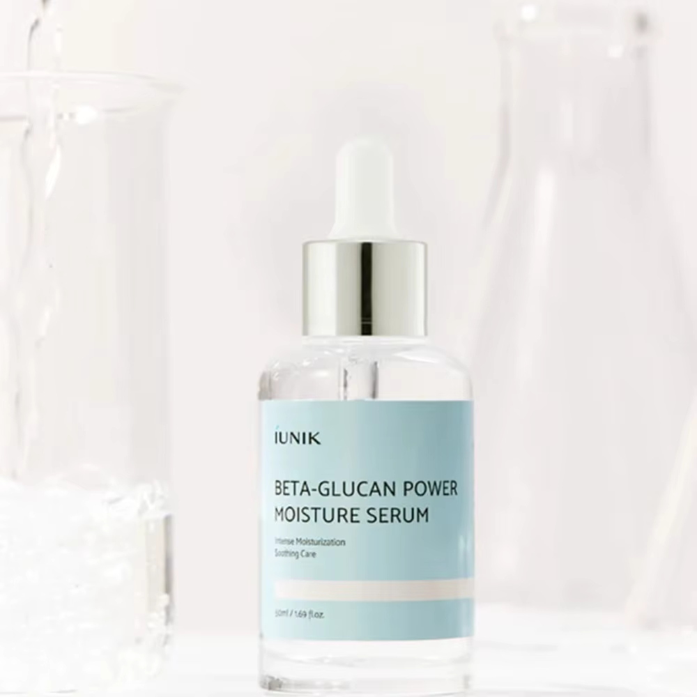 Sérum hydratant iUNIK bêta-glucan Power bleu sans Niacinamide