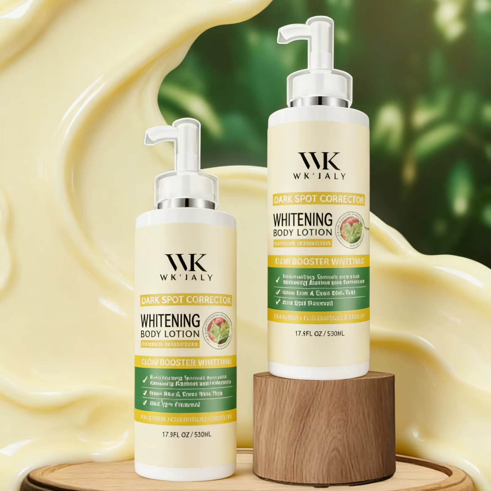 Lotion corporelle éclaircissante WK JALY au glutathion