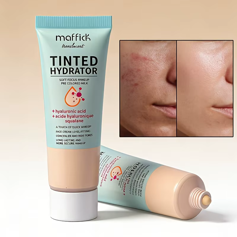 Base de Teint Teintée Lissante Effet Flou Pores et Ridules Estompés Imperméable Résistante à la Transpiration Légère Fini Naturel