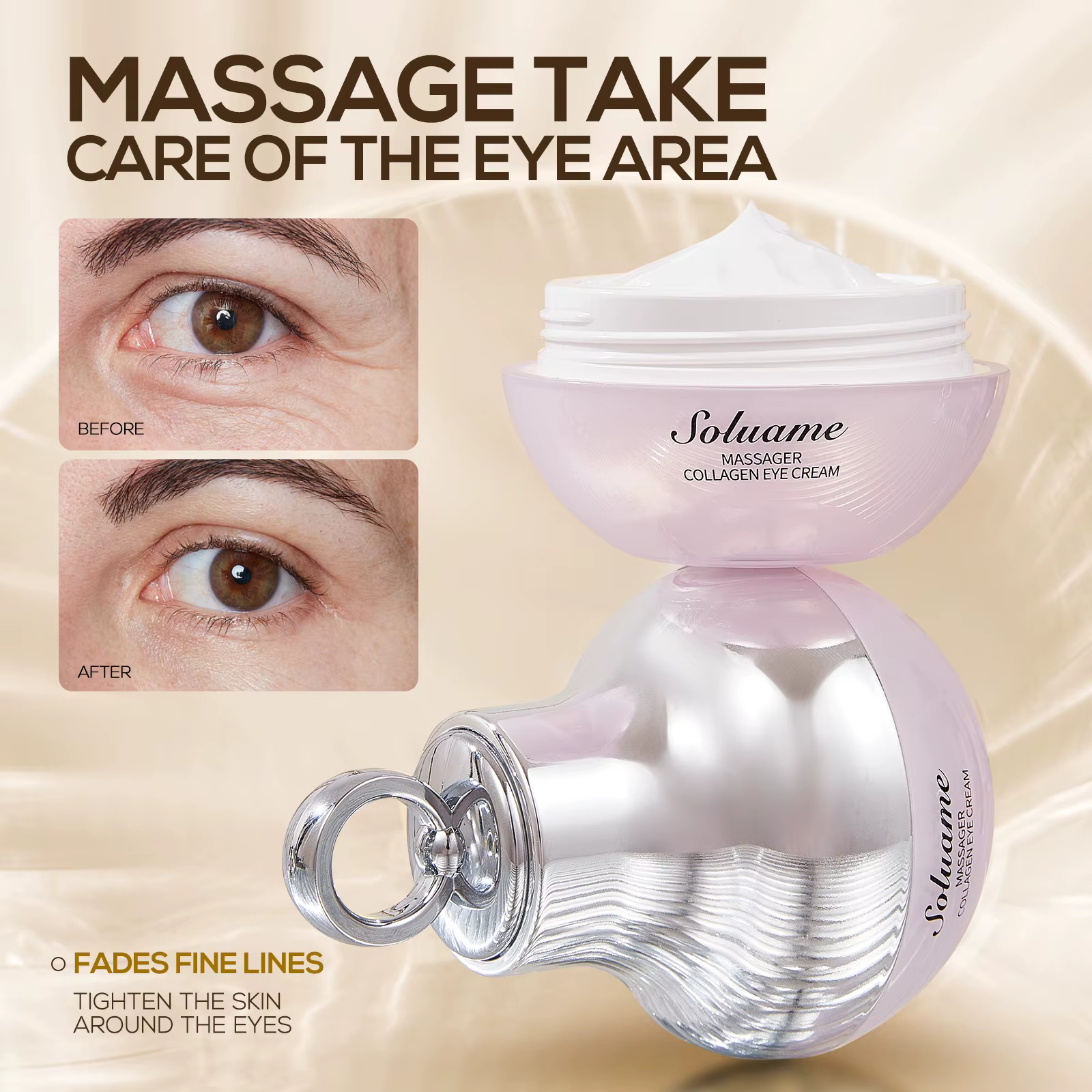 Crème de massage au collagène pour les yeux – Contour