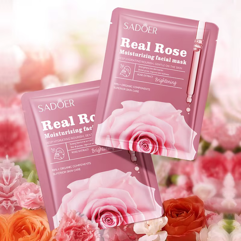 10 pièces SADOER fruits parfum Floral masque pour le visage hydratant raffermissant
