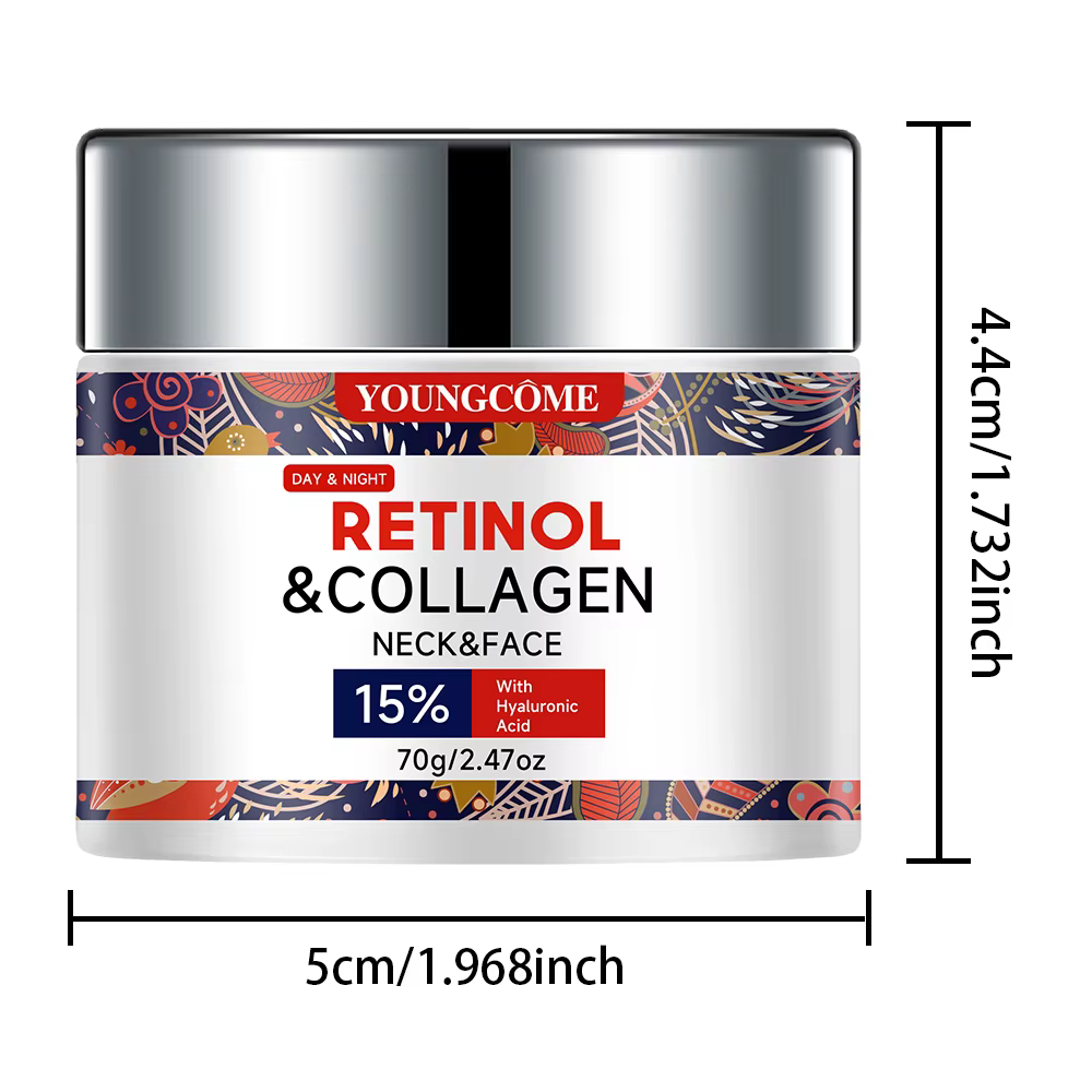 "Crème Anti-âge au rétinol et au collagène – Hydratation et raffermissante intense