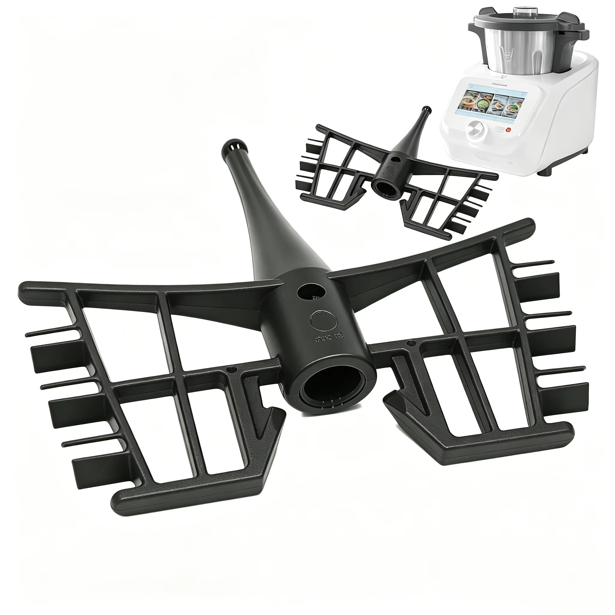 Fouet mélangeur papillon compatible avec le robot culinaire Monsieur Cuisine Connect Smart Lidl pour la préparation de crème aux œufs
