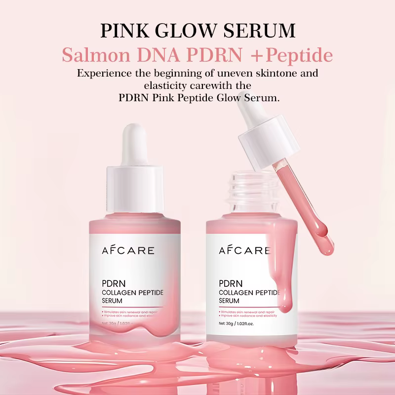 Le sérum pour le visage au peptide de collagène cible la peau terne augmente l'élasticité