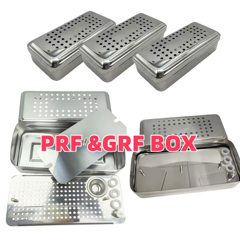 1 Ensemble de Boîtes PRF GRF Dentaires en Acier Inoxydable pour Plaques d'Implants, Boîte de Fibrine Riche, Boîte PRF Odontologie, Boîte PRF pour Implants Dentaires