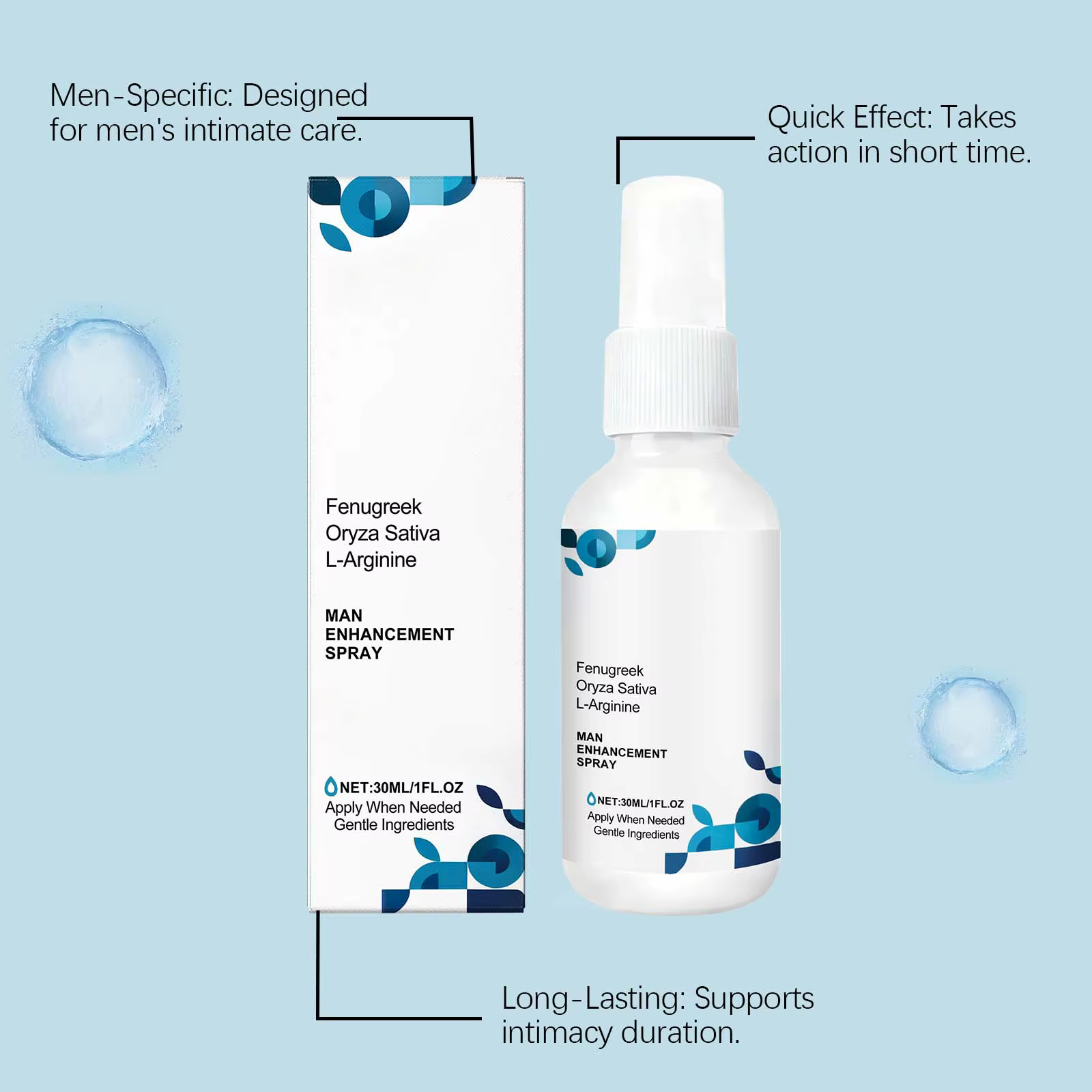 Spray de soin pour hommes – Formule douce non irritante