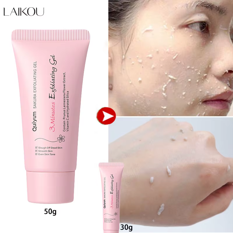 Sakura exfoliant Peeling Gel gommage pour le visage hydratant nourrissant réparation gommages crème