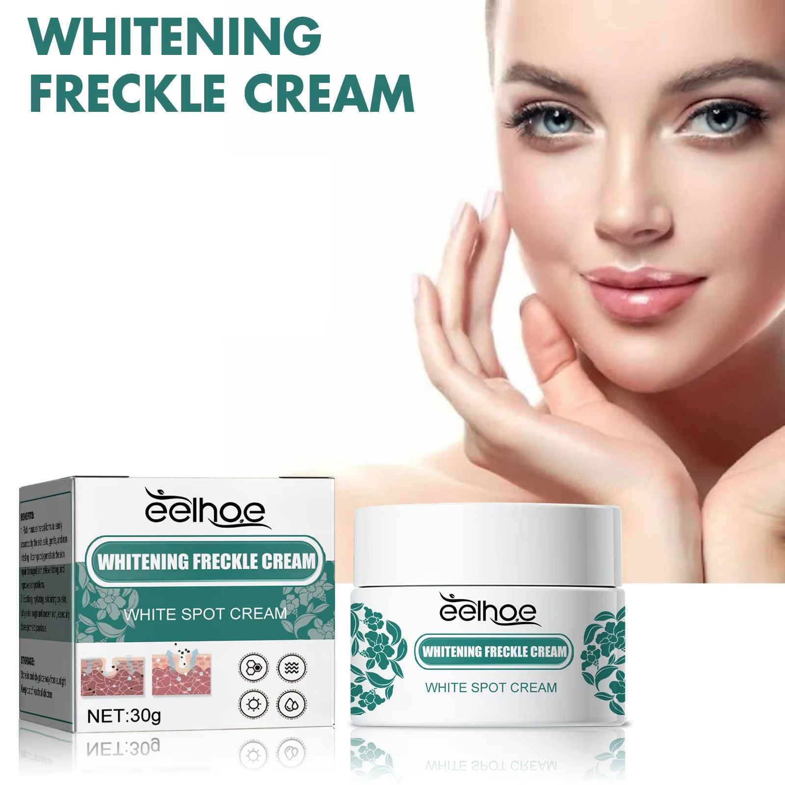 Crème blanchissante pour taches de rousseur