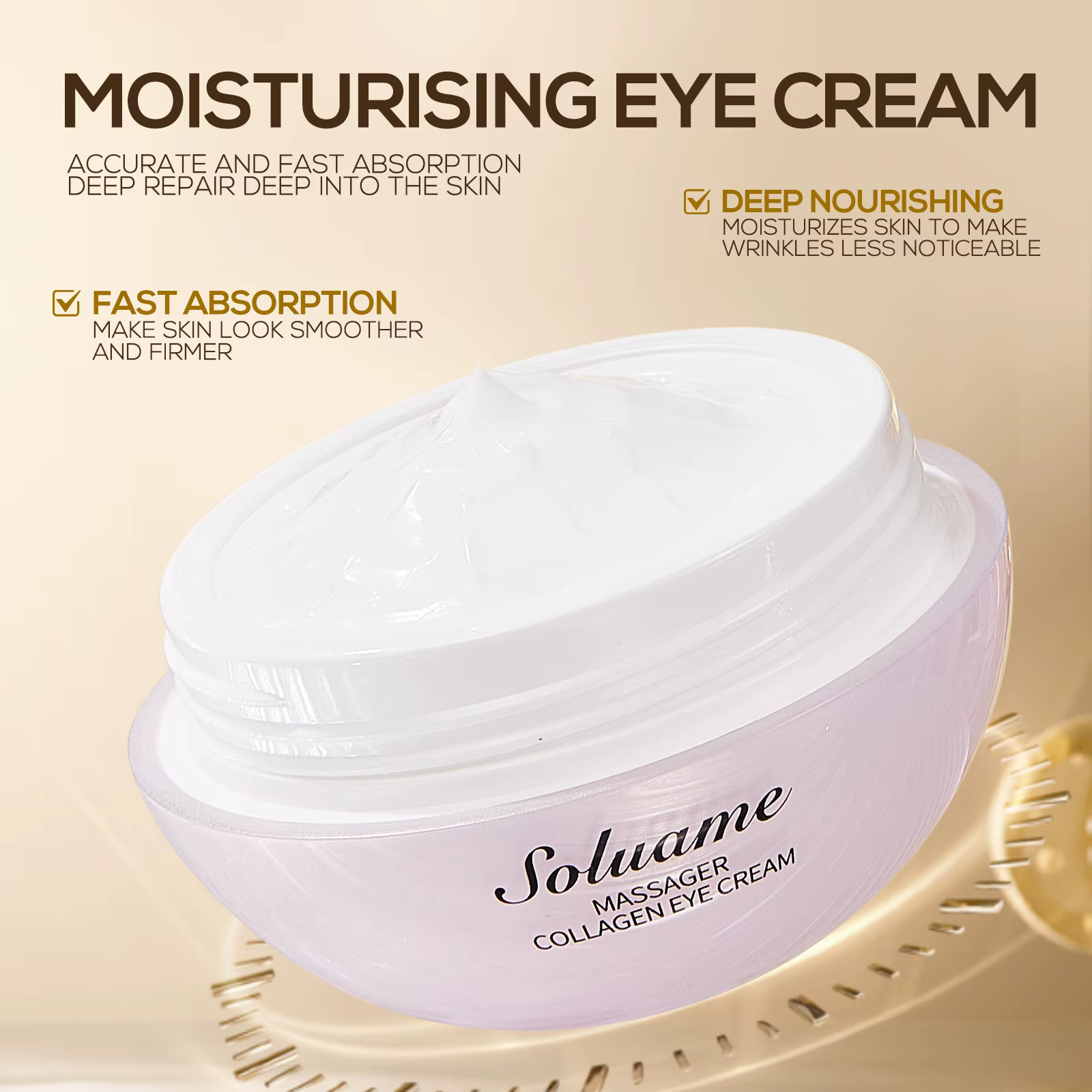 Crème de massage au collagène pour les yeux – Contour