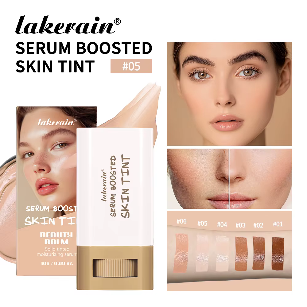 Sérum teinté solide, baume teinté pour la peau