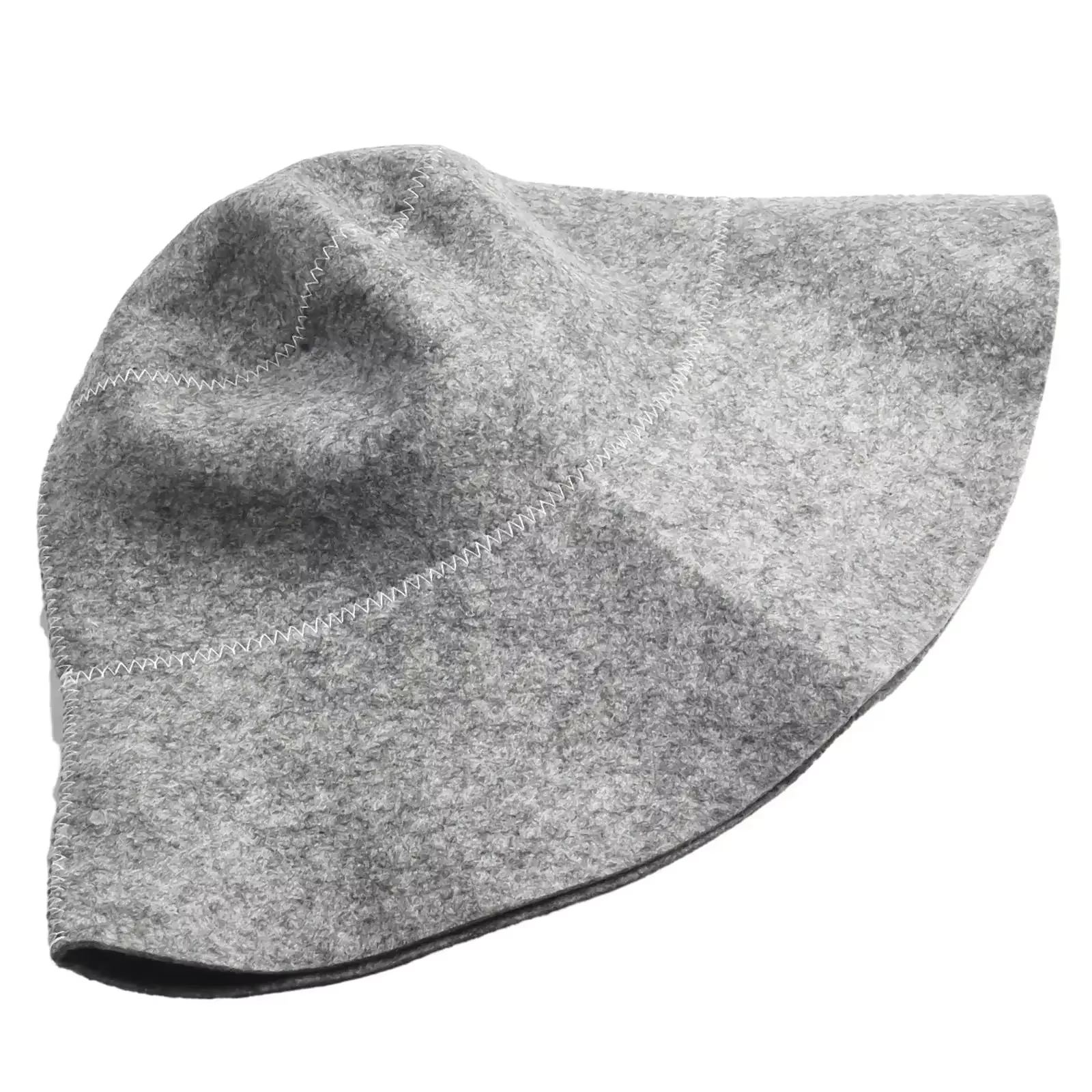 Chapeau de Sauna en feutre Anti-chaleur, 1 pièce, bonnet de douche en feutre de laine épais, Turban pour bain, Protection de la tête de la maison, accessoires de salle de bains gris