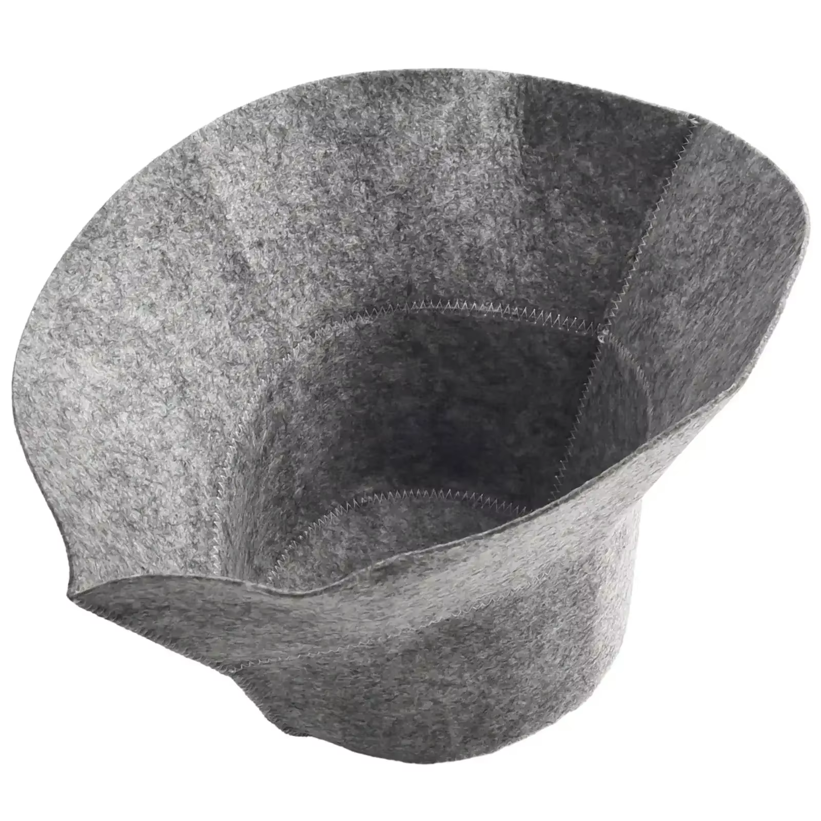 Chapeau de Sauna en feutre Anti-chaleur, 1 pièce, bonnet de douche en feutre de laine épais, Turban pour bain, Protection de la tête de la maison, accessoires de salle de bains gris