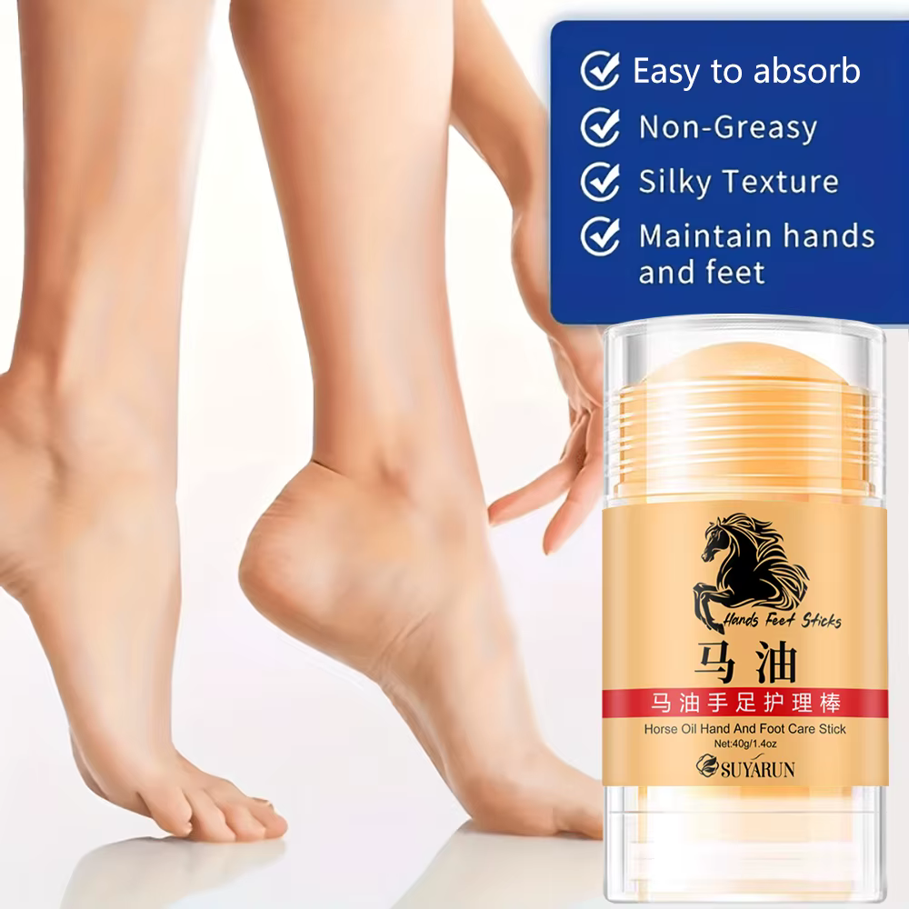 SUYARUN Premium huile de cheval soin des pieds aux mains bâton-baume hydratant et réparateur Intense pour peau sèche et