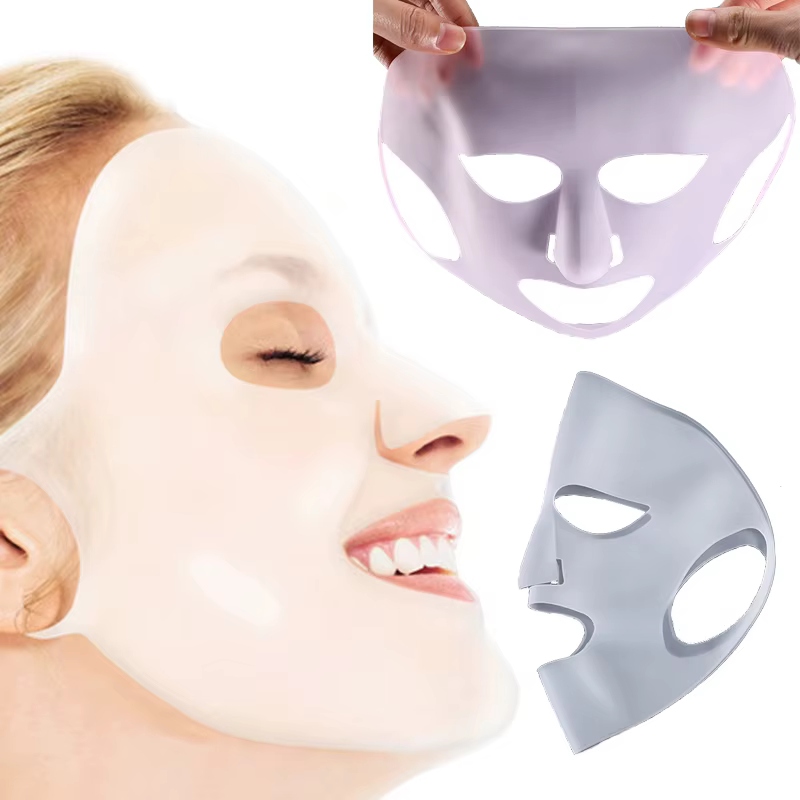Masque facial en silicone réutilisable