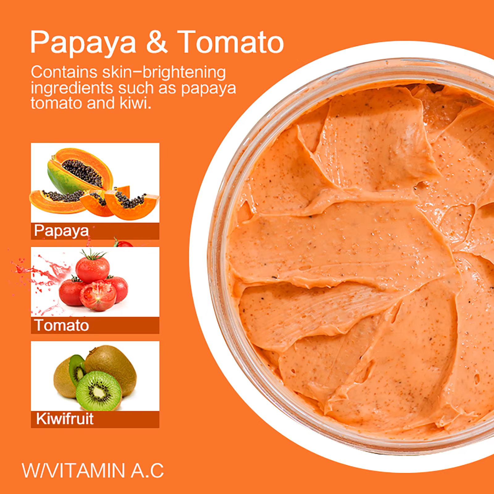 Gommage combiné papaye et tomate