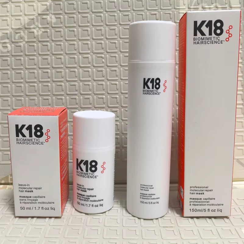 Nouveau Masque Capillaire Réparateur Moléculaire K18 Sans Rinçage 50ml 150ml – Traitement Profond à la Kératine pour des Cheveux Doux, Lisses et Sains